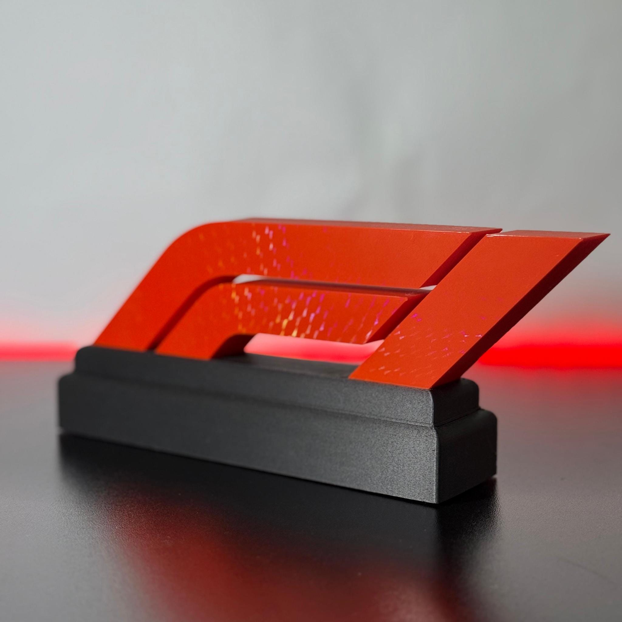 Racing Inspired LED Logo Sign, Motorsport Desk Light, Formula Style Gaming Decor, Car Enthusiast Gift, Man Cave Display - StickShopUK