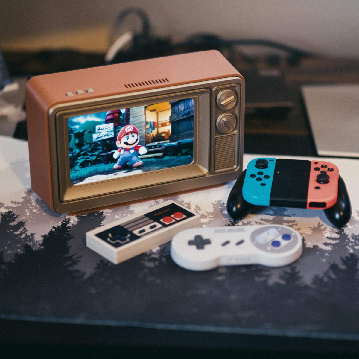 Retro TV Nintendo Switch Dock Holder | Vintage Television Display Stand for Switch & Switch 2 | Gaming Setup Decor | Gamer Gift - StickShopUK