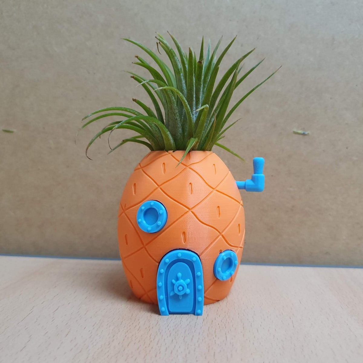 Cartoon House Planters, Pineapple & Stone Head Plant Pots, Cute Desk Decor, Novelty Succulent Holders, Gift for Fans