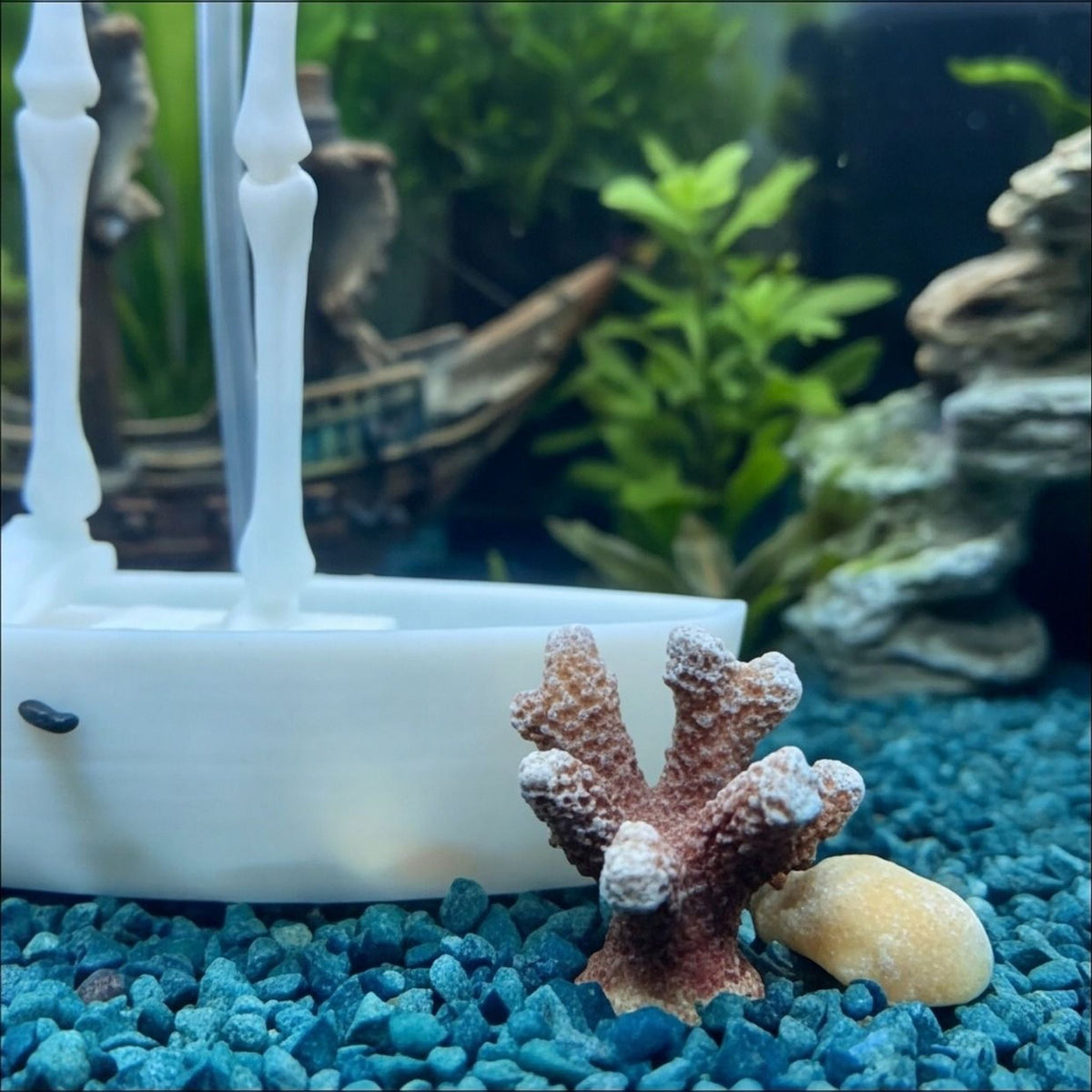 Skeleton Diver Aquarium Ornament – Fish Tank Decoration