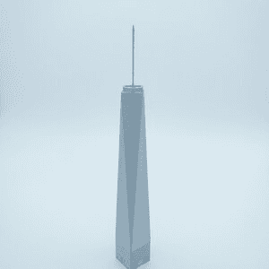 One World Trade Center Inspired Miniature Tower Model