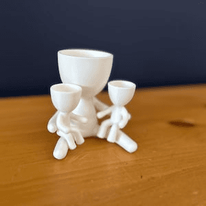 Family Figure Succulent Pot Set | Mom & Kids Planter