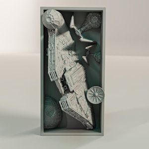 Millennium Falcon Inspired Book Nook Wall Mount Bracket