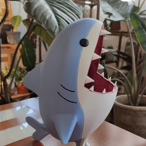 Final Fantasy-Inspired Shark Plant Pot | Gaming Planter
