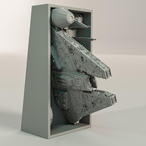 Millennium Falcon Inspired Book Nook Wall Mount Bracket
