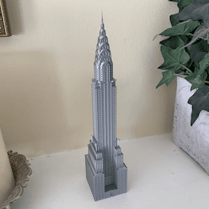 Chrysler Building Inspired Miniature NYC Skyscraper Model