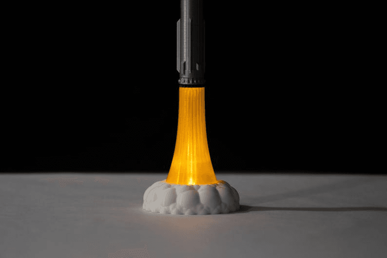 SpaceX Starship Inspired Super Heavy Rocket Lamp Model