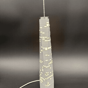 Twin Towers Inspired Light-Up Miniature NYC Skyline Model