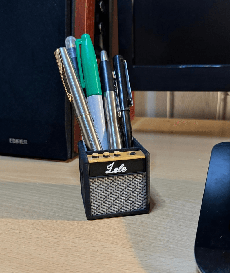 Amplifier-Style Guitar Pick Holder & Desk Organiser
