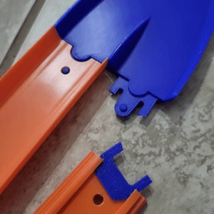 2-in-1 Toy Car Track Merge & Split Connector Piece