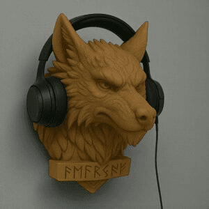 Fenrir Wolf Norse Gaming Headphone & Controller Mount