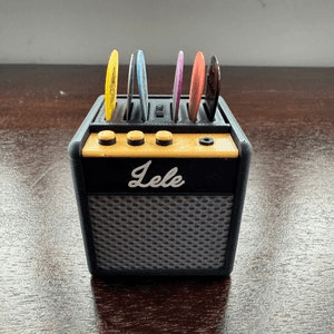 Amplifier-Style Guitar Pick Holder & Desk Organiser