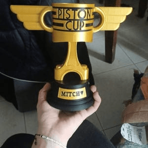 Personalized Piston Cup Trophy – Cars Inspired Fan Gift