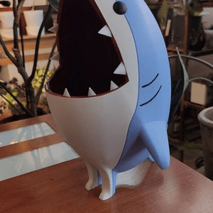 Final Fantasy-Inspired Shark Plant Pot | Gaming Planter