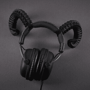 Aries Demon Ram Horns Headset Attachment for Gamers