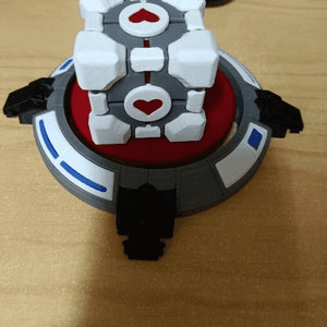 Portal-Inspired Companion Cube & Button Fan Art Bundle
