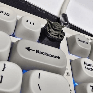 Grogu Inspired Artisan Keycap | Baby Yoda Fan Art