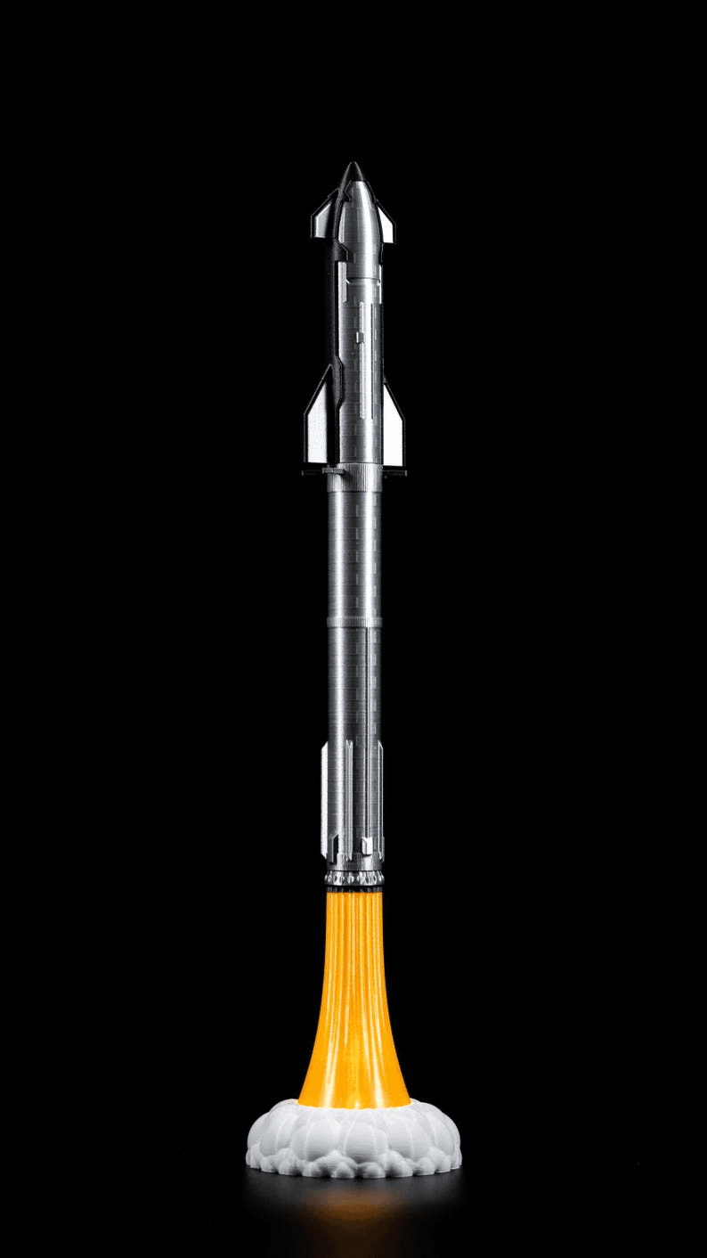 SpaceX Starship Inspired Super Heavy Rocket Lamp Model