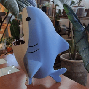Final Fantasy-Inspired Shark Plant Pot | Gaming Planter