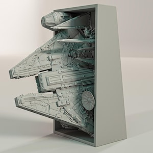 Millennium Falcon Inspired Book Nook Wall Mount Bracket