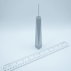 One World Trade Center Inspired Miniature Tower Model