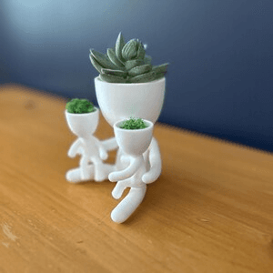 Family Figure Succulent Pot Set | Mom & Kids Planter