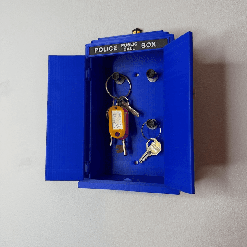 Doctor Who Inspired TARDIS Wall-Mounted Key Holder