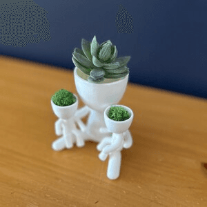 Family Figure Succulent Pot Set | Mom & Kids Planter