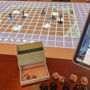 Compact Folding Dice Tower – Portable Tabletop RPG Roller