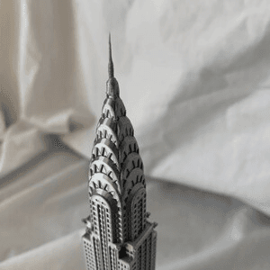 Chrysler Building Inspired Miniature NYC Skyscraper Model