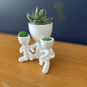 Family Figure Succulent Pot Set | Mom & Kids Planter