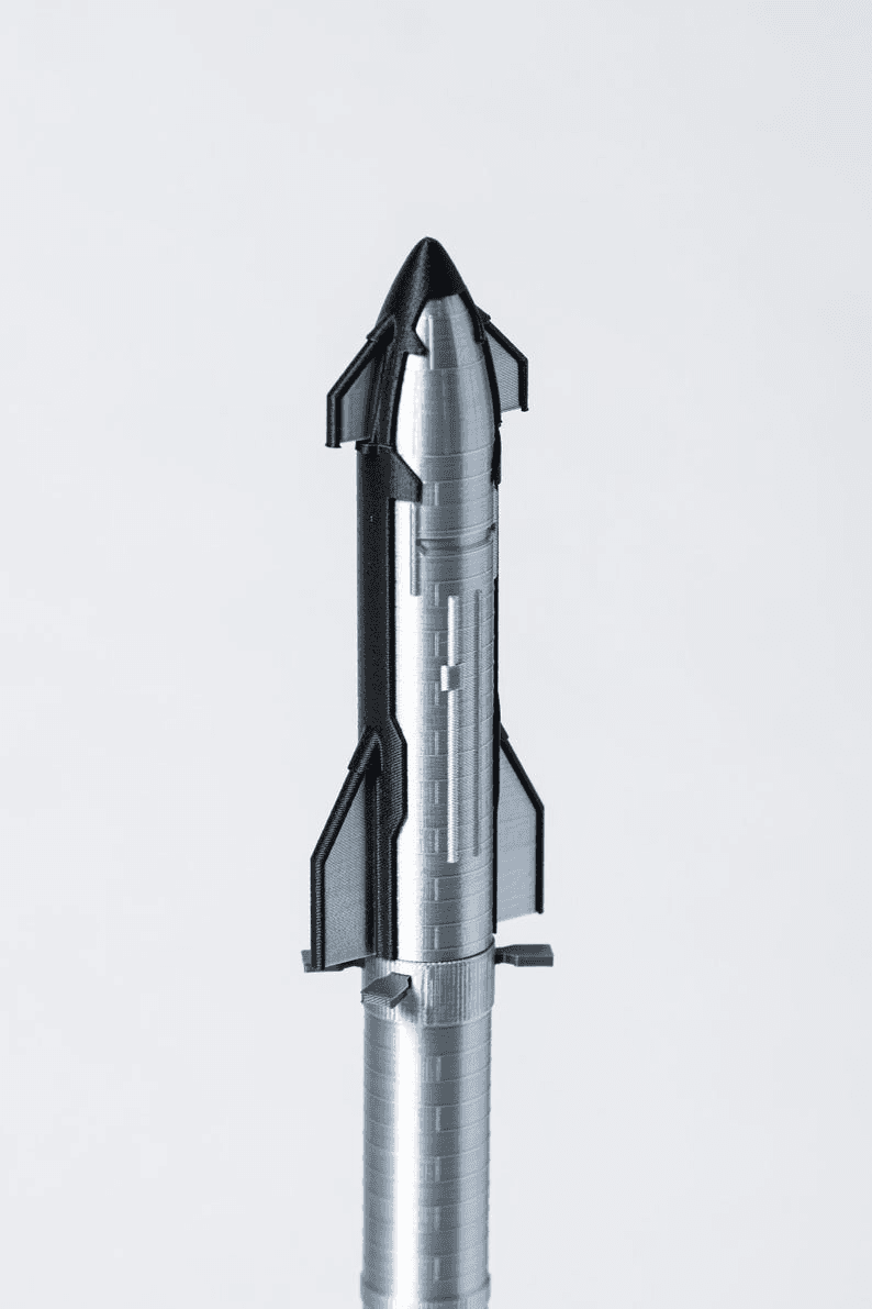 SpaceX Starship Inspired Super Heavy Rocket Lamp Model