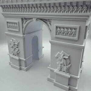 Arc de Triomphe Inspired Miniature Landmark Model