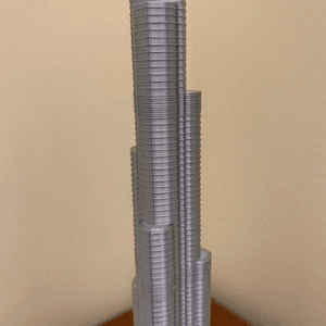 Burj Khalifa Inspired Tower Model | Dubai Skyline Figurine
