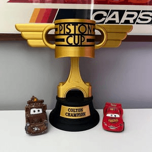 Personalized Piston Cup Trophy – Cars Inspired Fan Gift