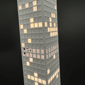 World Famous Skyline Light-Up Glowing Desk Model Display