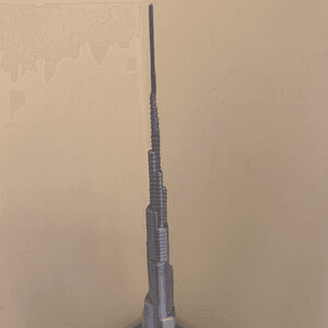 Burj Khalifa Inspired Tower Model | Dubai Skyline Figurine