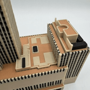 30 Rockefeller Plaza Inspired Miniature Skyscraper Model