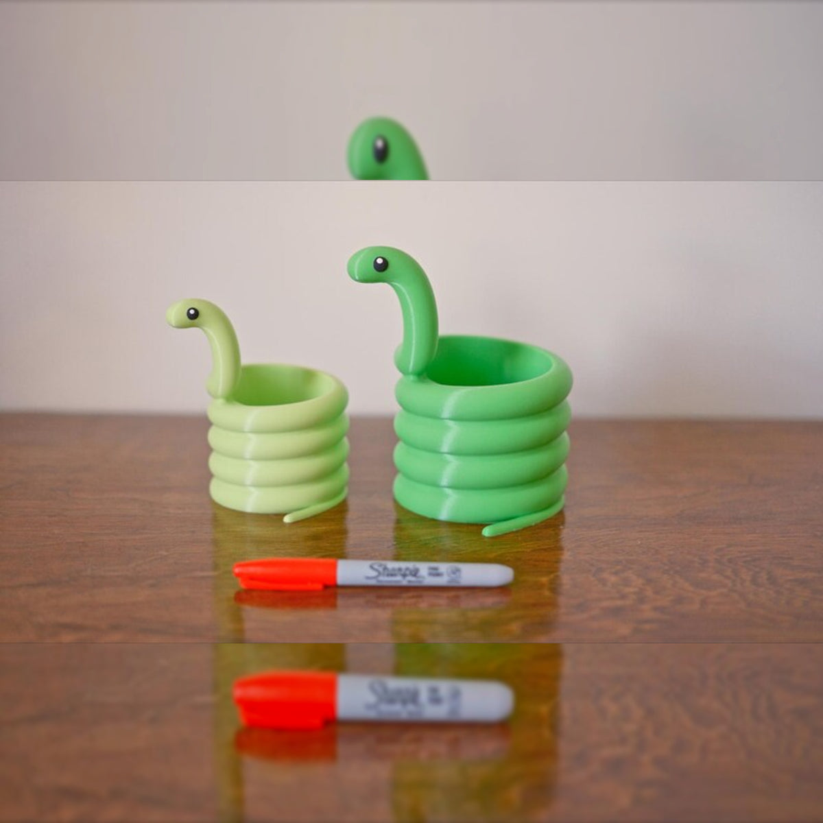 Cobra Snake Pen Holder & Desktop Planter Organiser