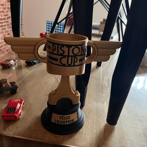 Personalized Piston Cup Trophy – Cars Inspired Fan Gift