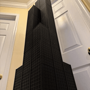 Sears Tower Inspired Miniature Chicago Landmark Model