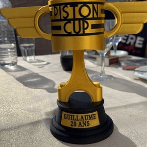 Personalized Piston Cup Trophy – Cars Inspired Fan Gift
