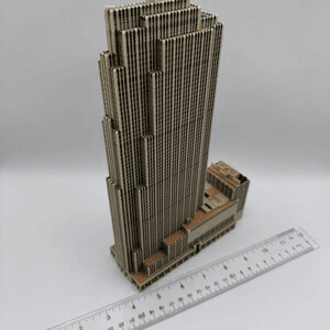 30 Rockefeller Plaza Inspired Miniature Skyscraper Model