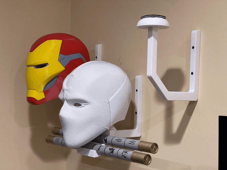 Cosplay Helmet Wall Mount Display Holder & Mask Stand