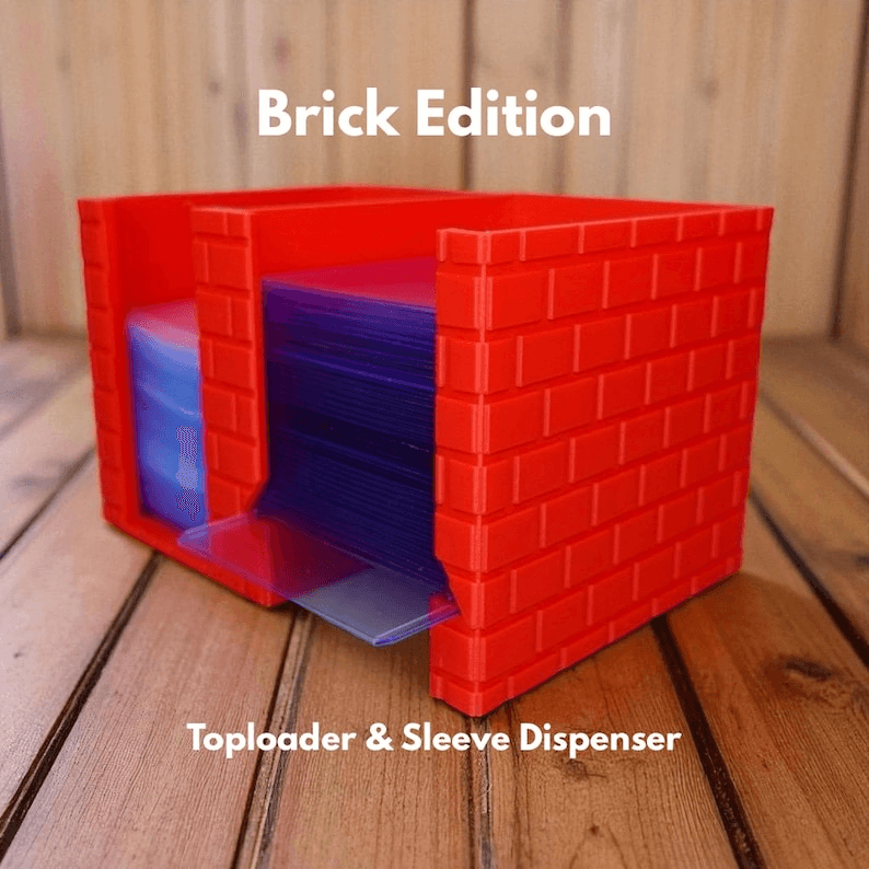 Brick-Style TCG Card Sleeve & Toploader Dispenser