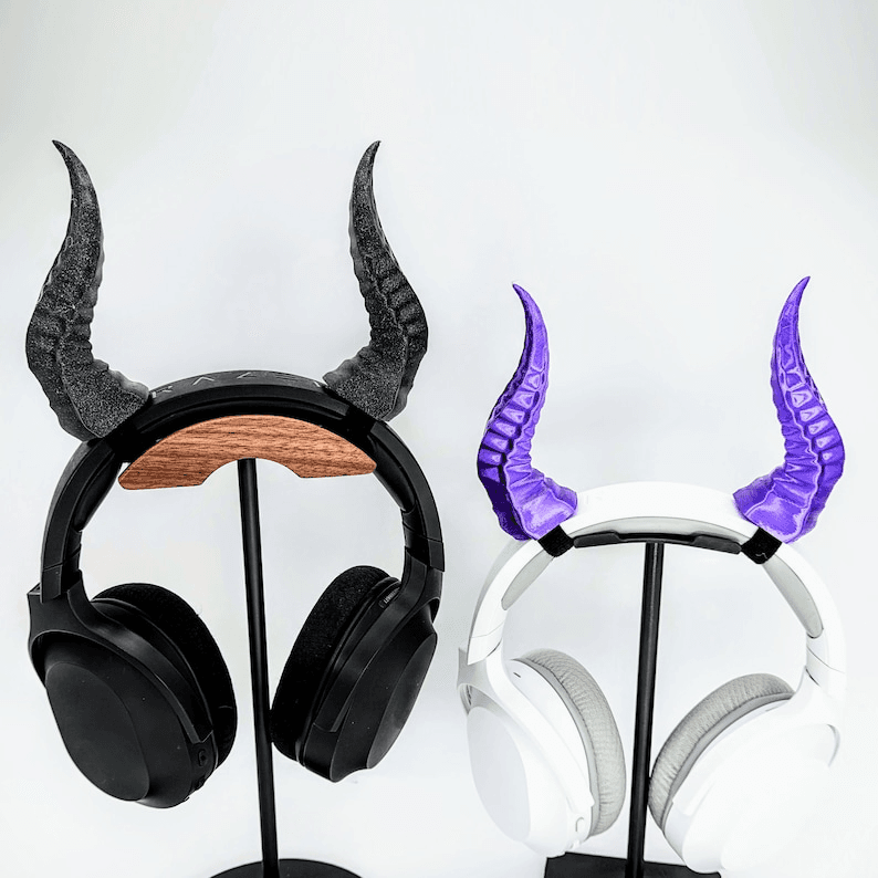 Devil Horns Clip-On Accessory for Gaming Headsets