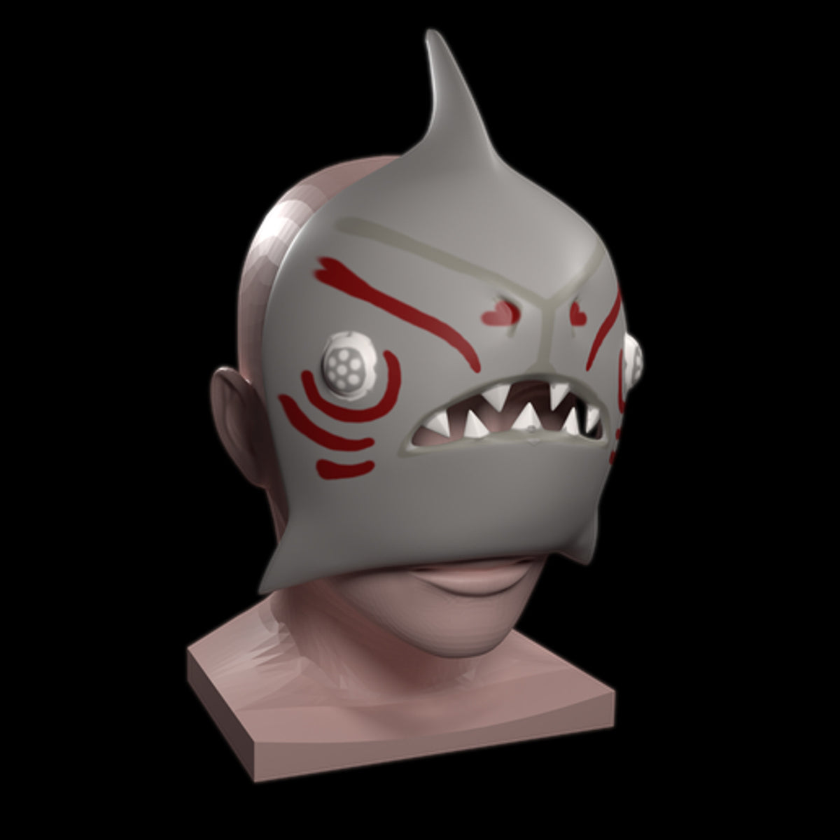Splatoon 3 Shiver-Inspired Fan Art Cosplay Mask Kit