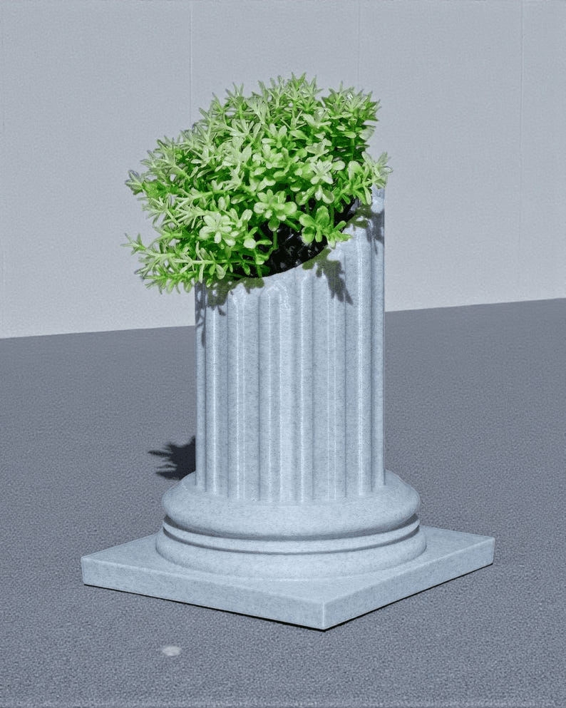 Mini Roman Column Succulent Pot | Ancient Pillar Planter