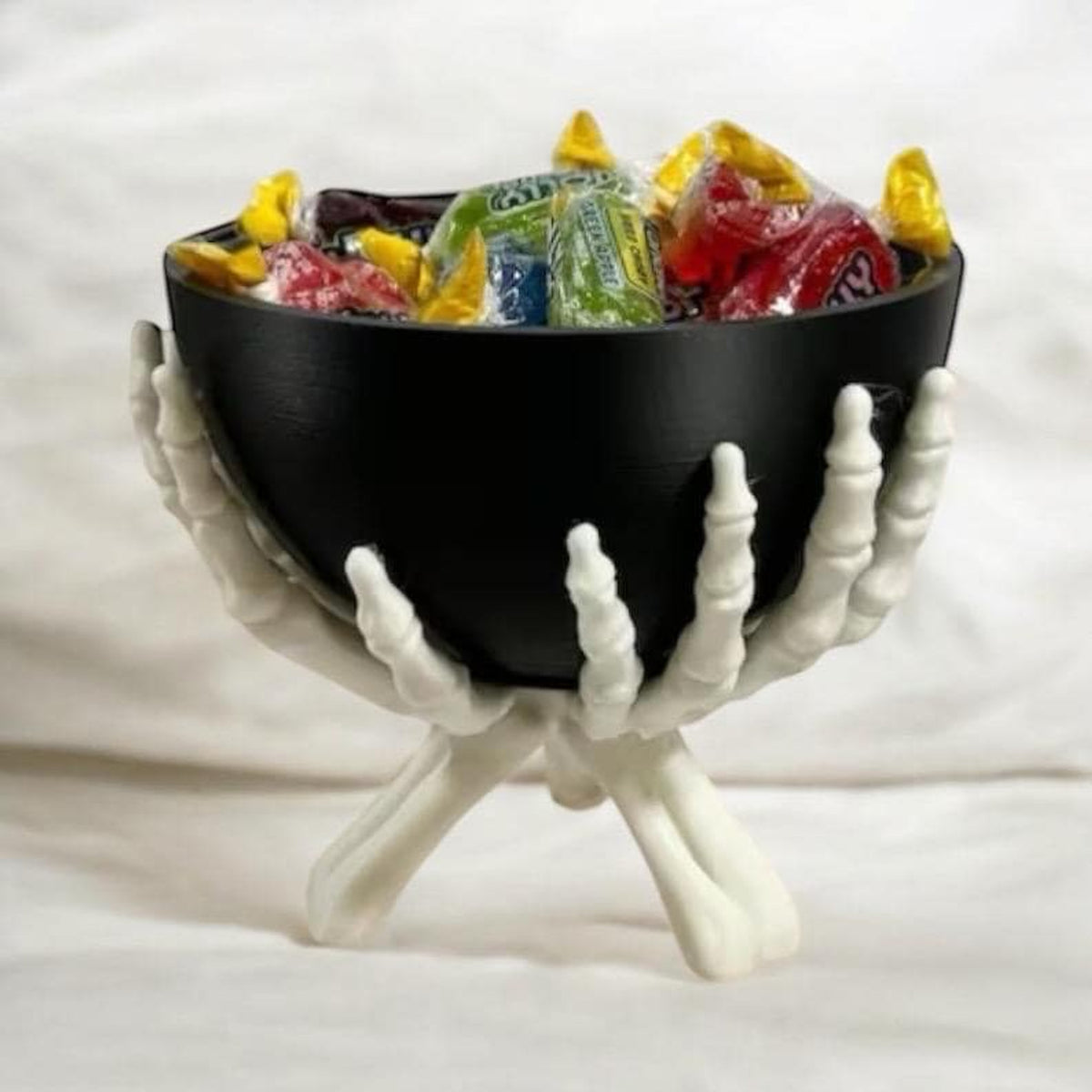 Skeleton Hands Halloween Candy Bowl – Spooky Gothic Decor