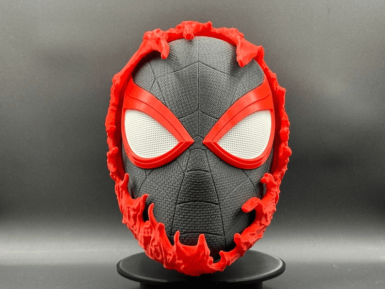 Miles Morales x Carnage Inspired Spider-Man Fan Mask